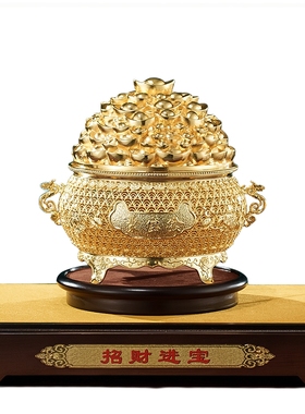 招财进宝铜聚宝盆招财聚财摆件