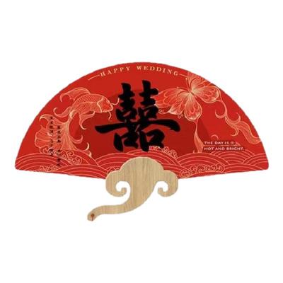 结婚拍照道具新娘伴娘扇子