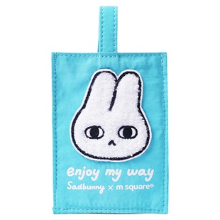msquare腮帮小兔联名sadbunny卡套小巧卡包超薄公交卡身份证卡包