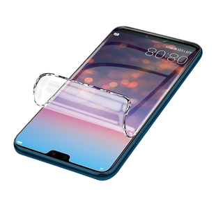 闪擎适用华为p20手机贴膜全包p20pro水凝膜全屏覆盖huawei钢化膜保护软膜EML-AL00无白边防指纹高清抗蓝光por