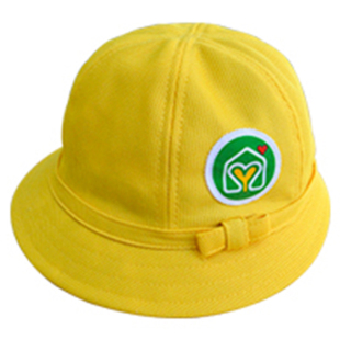 日本学生帽樱桃小丸子博苑幼儿园小黄帽亲子帽 cos表演儿童出游帽