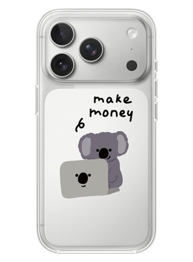 挣钱考拉适用于苹果17PROMAX透明手机壳硅胶可爱iPhone16PROMAX情侣15卡通14动漫13华为12小米15VIVOOPPO