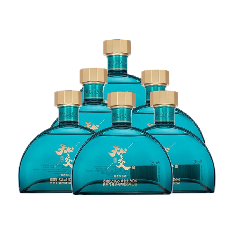 习酒知交四季白酒500ml*6瓶53度纯粮酱香后味绵长历经岁月窖藏