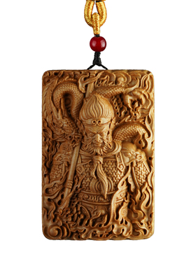 黑神话悟空吊坠男女实木雕刻佛牌