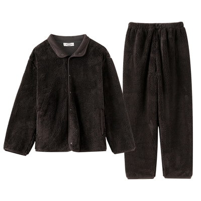 美标情侣复合舒棉绒长袖套装