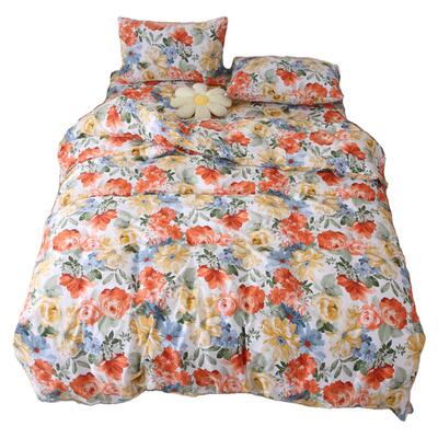 国潮牡丹全棉加厚斜纹床单单件