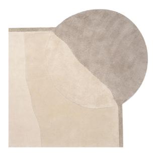 不规则异形地毯客厅卧室日式侘寂风ins圆形毛绒衣帽间创意地垫