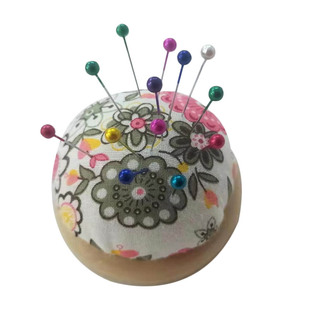 喵爸喵妈布艺插针扎针包木底座针垫手工