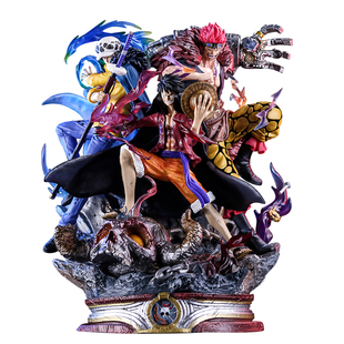 海贼王手办LX三船长鬼岛 路飞 基德 罗GK 索隆航海王模型雕像超大
