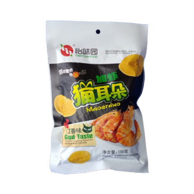 怡味园加虾猫耳朵五香麻辣薯片
