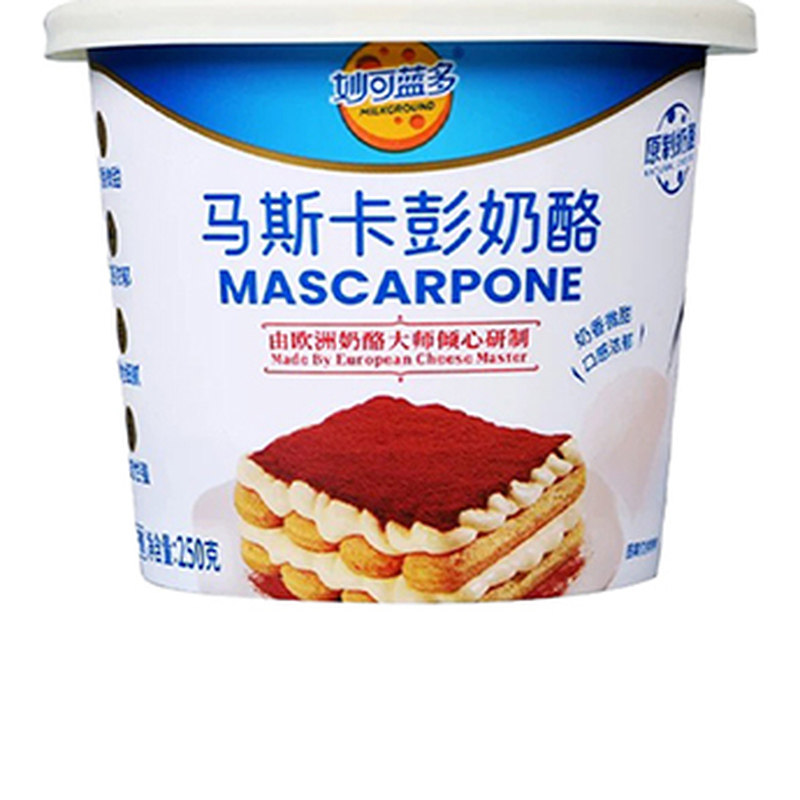 妙可蓝多马斯卡彭奶酪250g原材料