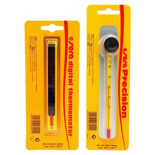 德国喜瑞sera鱼缸温度计水温计玻璃温度表液晶贴片乌龟箱温度测试