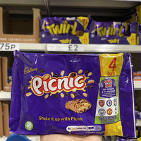 4 free shipping British Cadbury chocolate bars, chocolate cookies, Wafers and various types of bark smart beans thumbnail 7