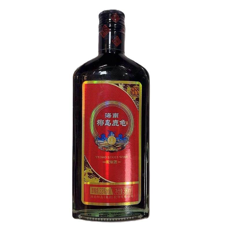 海南椰岛鹿龟酒33度鹿龟呈祥380ml 650ml 养身保健酒健康低度酒补