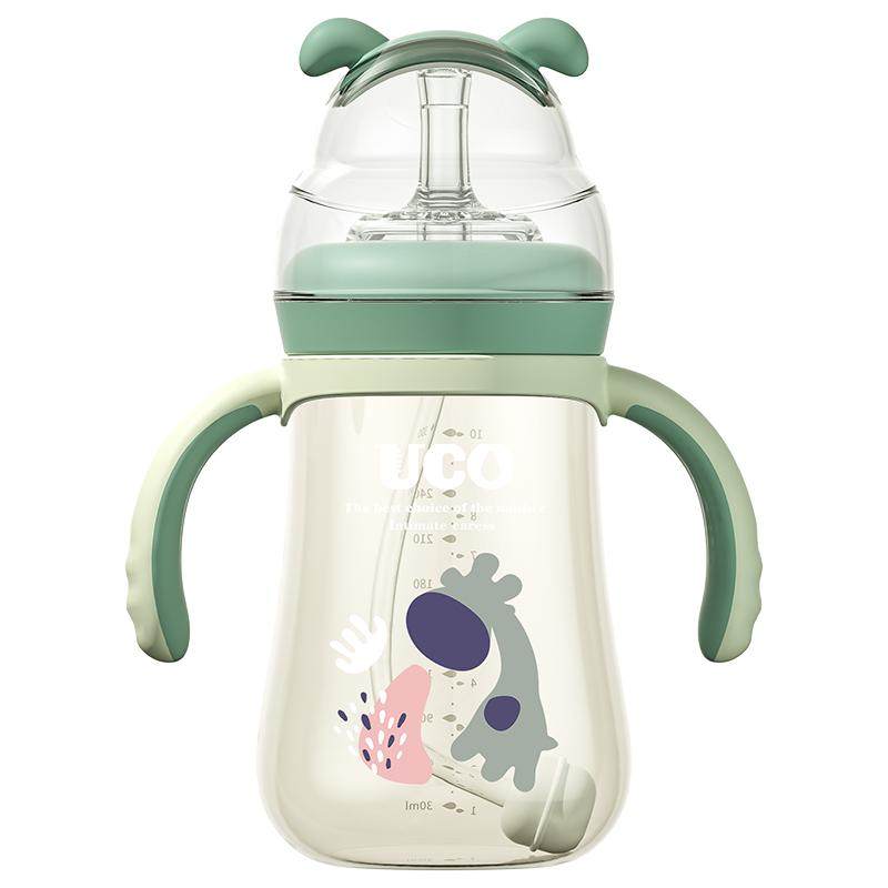 ppsu6个月1-2-3品牌儿童吸管杯