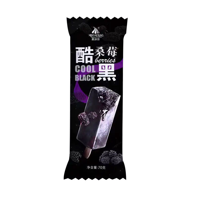 10支 酷黑桑莓雪糕 美冰芬牛奶桑葚味冰淇淋网红冷饮批发冰棒冰棍