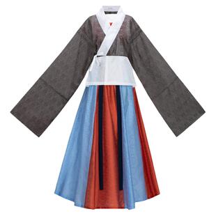 花朝记｜典藏｜复晋花月赋｜其四：玄｜晋制汉服单襦破裙交窬裙