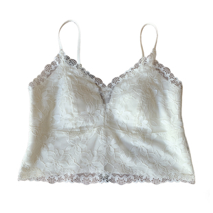 优雅法式蕾丝纯欲风女吊带自带胸垫V领少女感美背轻薄兔耳杯背心