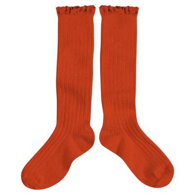 儿童款超轻镂空薄纱格子花边袜