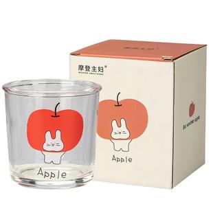 摩登主妇动物派对玻璃杯咖啡杯2026新款杯子家用喝水杯牛奶早餐杯