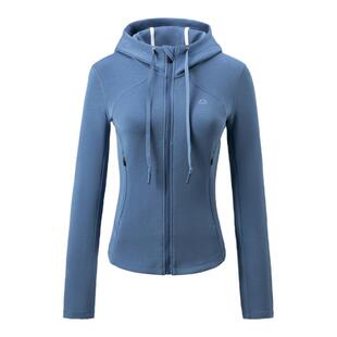 ellesse小贝壳运动外套女秋冬抗菌跑步健身连帽修身网球训练服