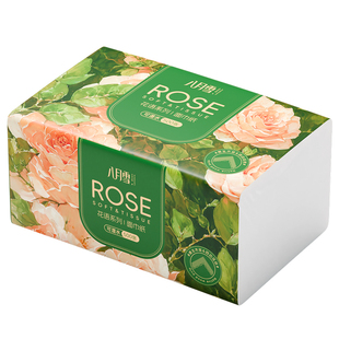 八月雪500张抽纸整箱大包餐巾纸家用实惠装卫生面巾纸抽厕纸纸巾