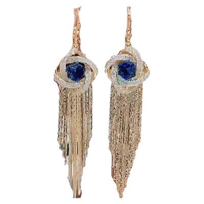 波西米亚流苏耳环女轻奢小众设计