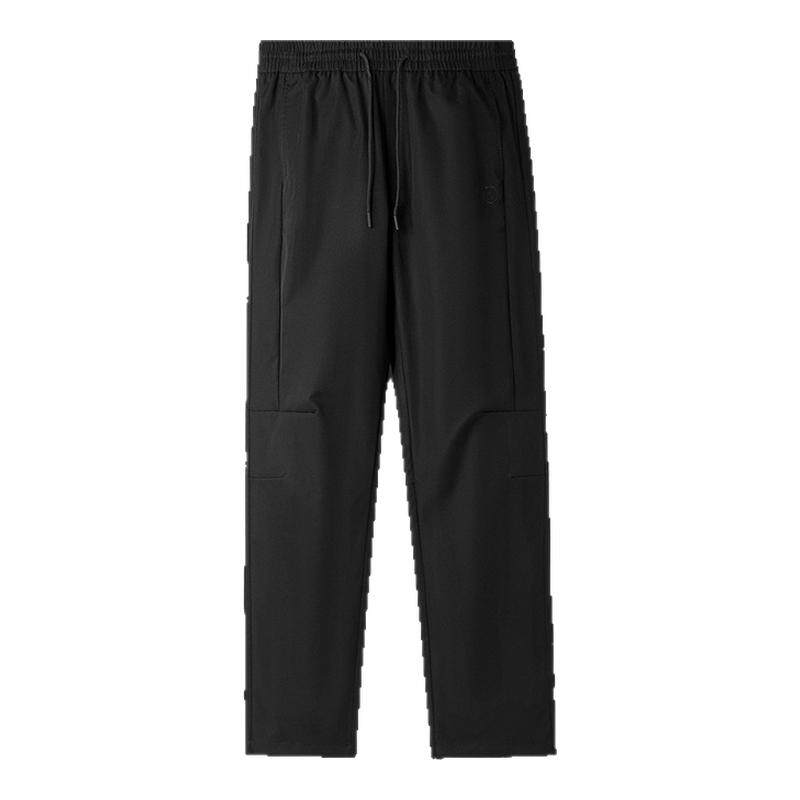 HLA/海澜之家抽绳微弹休闲裤春秋季新款舒适锥形耐磨长裤子男士