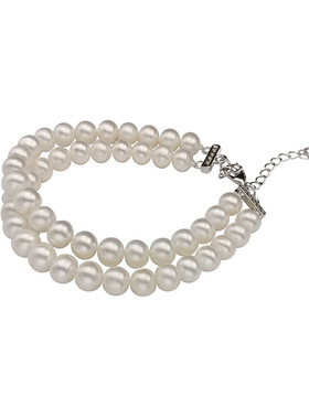 女珍珠简约手链百搭时尚双层设计