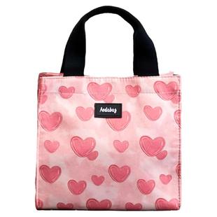 新款迷你上班族轻便手提包便当袋饭盒包时尚午餐袋小号餐包饭兜子