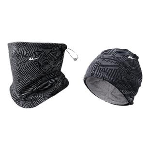 回力骑行防寒面罩加绒围脖可变帽子一物两用冬季保暖防风抗寒脖套