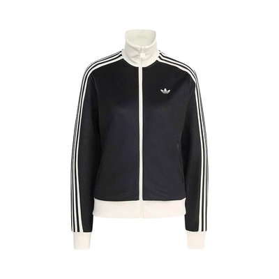 阿迪达斯三叶草经典漏斗领运动夹克上衣2026春女针织外套 KD7969