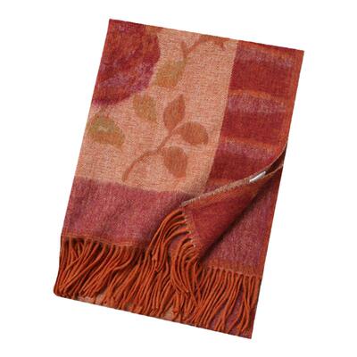 apcshop冬意大利提花羊羔绒披肩