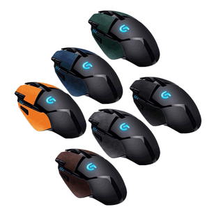 适用G502鼠标贴翻毛皮手感罗技G402全包贴防滑汗贴纸保护贴膜有线