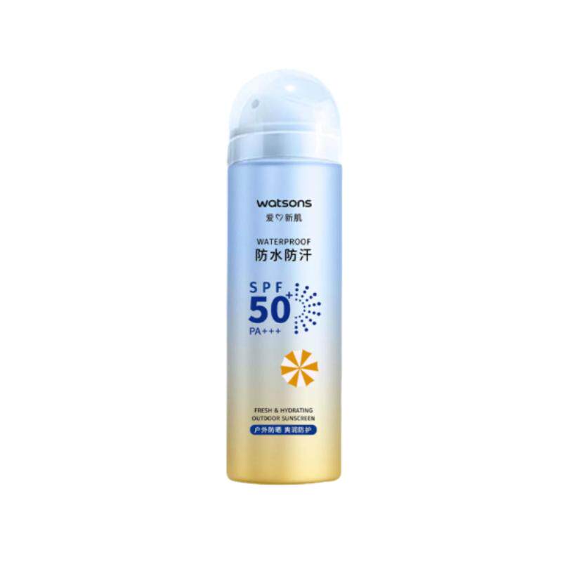 屈臣氏户外防水防汗高倍防晒喷雾SPF50+ PA+++ 150ml