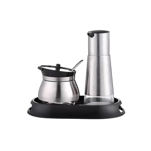 调味醋壶辣椒罐套装304不锈钢商用餐厅创意酱油瓶醋瓶饭店用高档