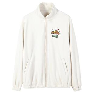 高中学生羊羔绒外套少女加绒加厚羊羔毛森系内搭2025女初中生韩版