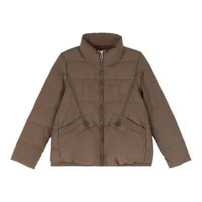 立领鸭绒内胆羽绒服女轻薄