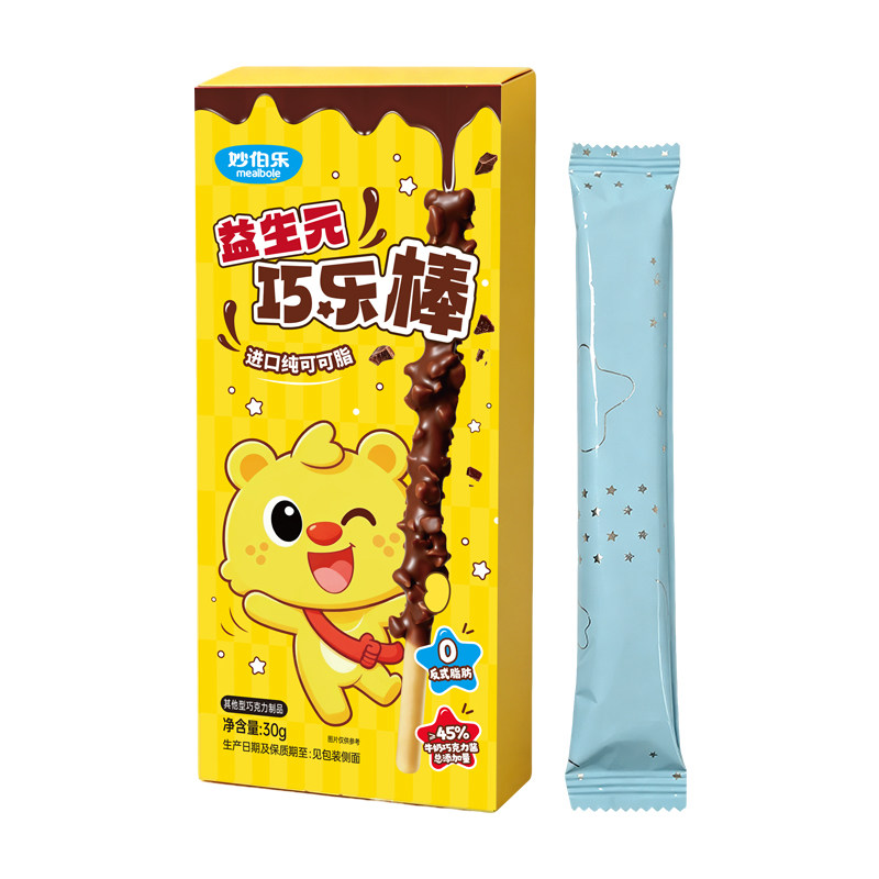 妙伯乐益生元坚果巧克力棒