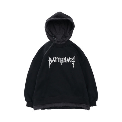 男童加绒卫衣2025冬装新款一体绒儿童外套加厚连帽中大童套头上衣