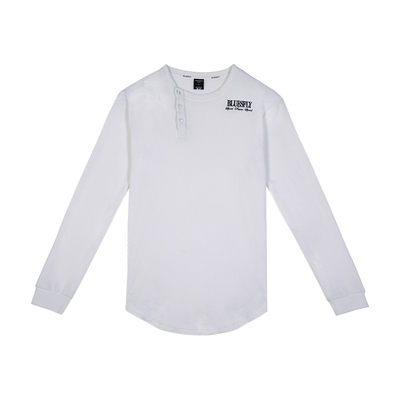 bluesfly长袖运动T恤男修身紧身