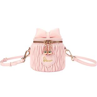 【商场同款】巴拉巴拉儿童休闲包女童蝴蝶结水桶斜挎背包甜美可爱