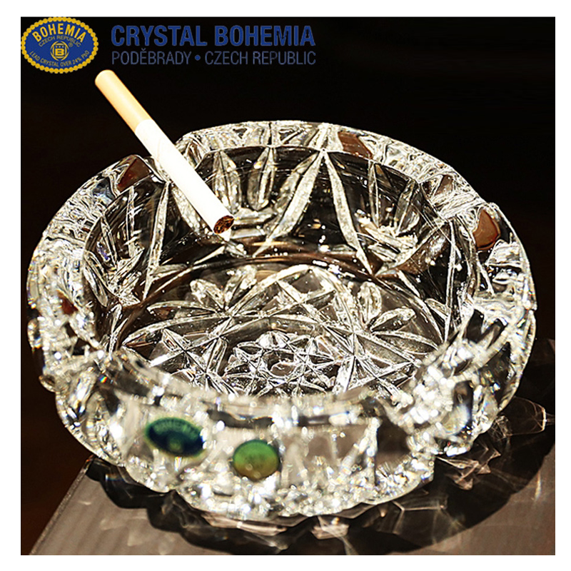 捷克进口bohemia水晶玻璃烟缸