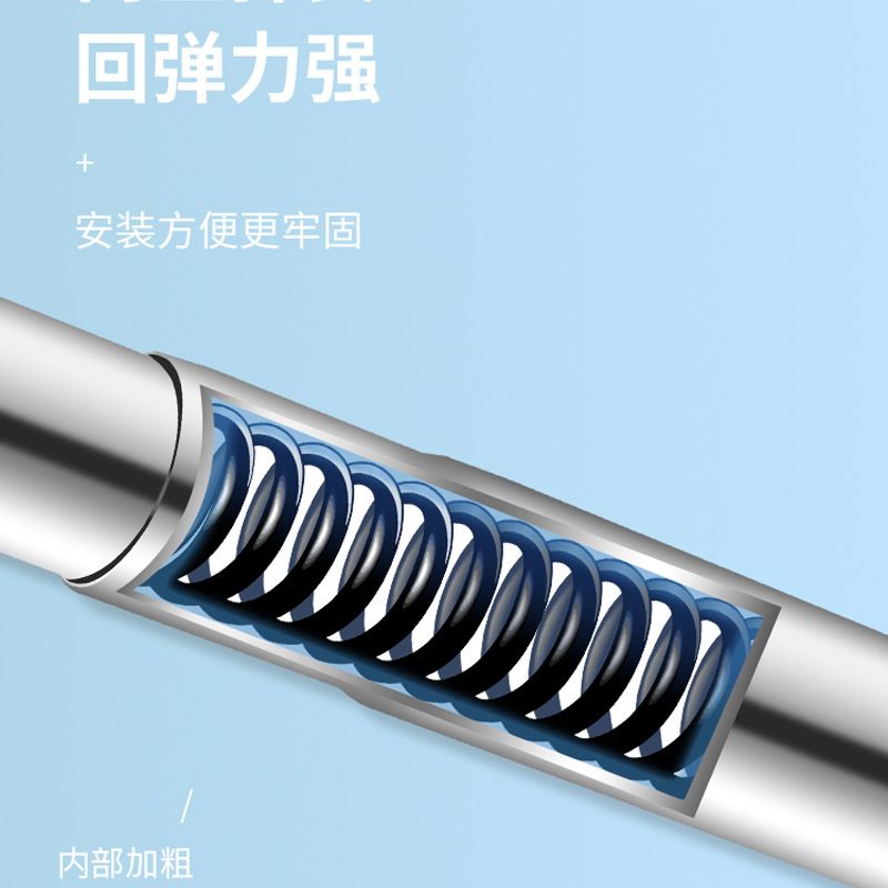 不锈钢免打孔伸缩杆晾衣杆杆卫生间门帘浴窗帘杆卧室撑杆衣柜杆帘