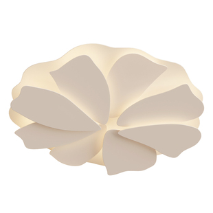 奶油风卧室主灯现代简约创意花瓣灯led吸顶灯大气客厅书房灯具