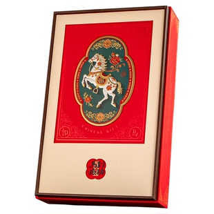 新款双拼石斛西洋参滋补干货包装盒三圆五拼鹿茸红参茸礼品盒空盒