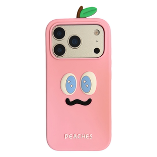 乐乐心愿屋 ins韩国水蜜桃适用iPhone17proamx手机壳苹果16pro立体软硅胶防摔粉色可爱卡通1543小众大框日系