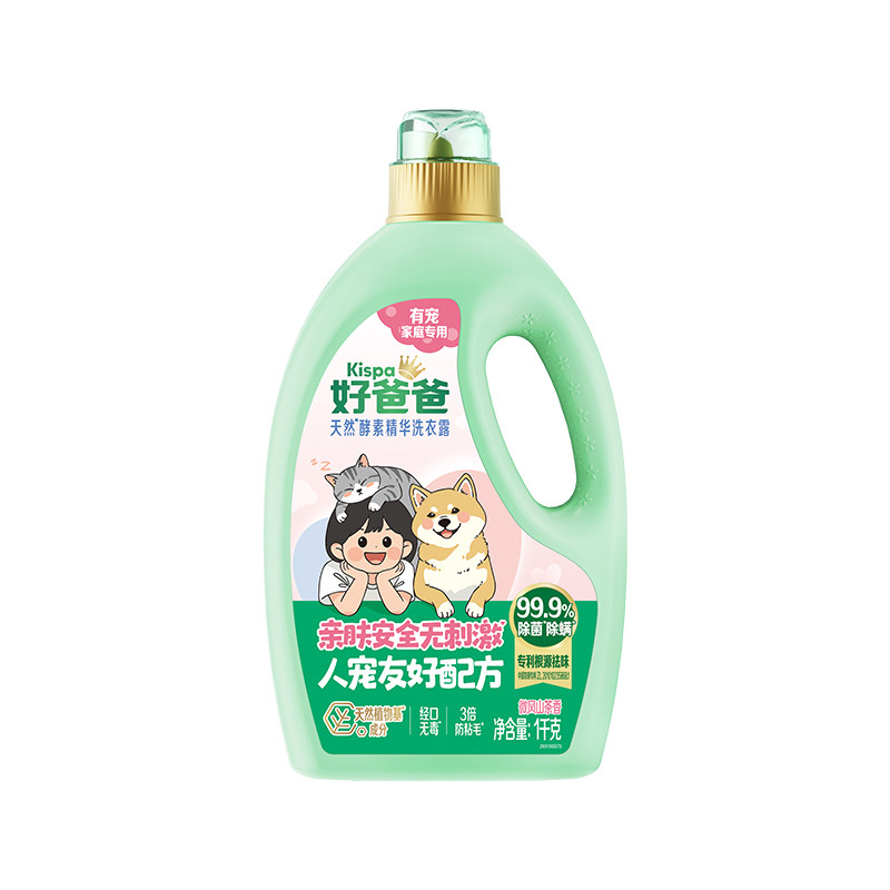 立白好爸爸有宠家庭用精华洗衣露