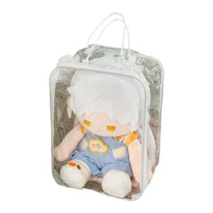 棉花娃娃外出包双肩痛包大容量遛娃神器透明娃包40cm手提娃用背包
