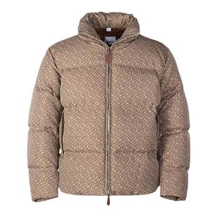 BURBERRY博柏利 男士老花休闲高领鹅绒羽绒服外套 8058542